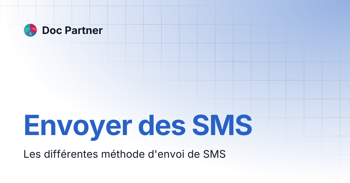 Envoyer des SMS | Doc Partner